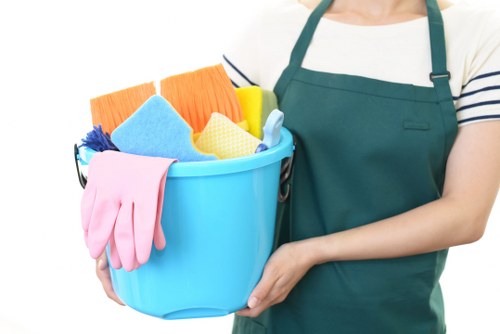 Person reviewing a cleaning complaint form and notes