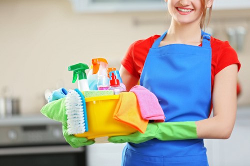 Cleaning dust and residue after renovation work in a Finchley home