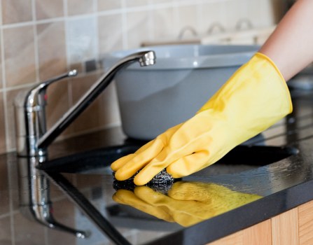 Finishing touches during an after builders clean in Finchley