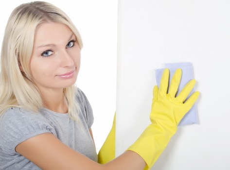 Risk assessment being carried out before a cleaning job