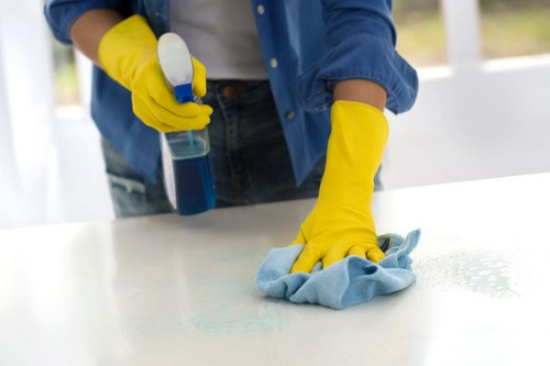 Careful stain treatment in a Finchley office setting